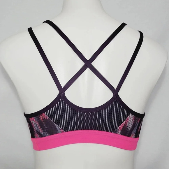 SMALL Nike Strappy Back Wire‎ Free Sports Bra Purple & Pink - Picture 3 of 6